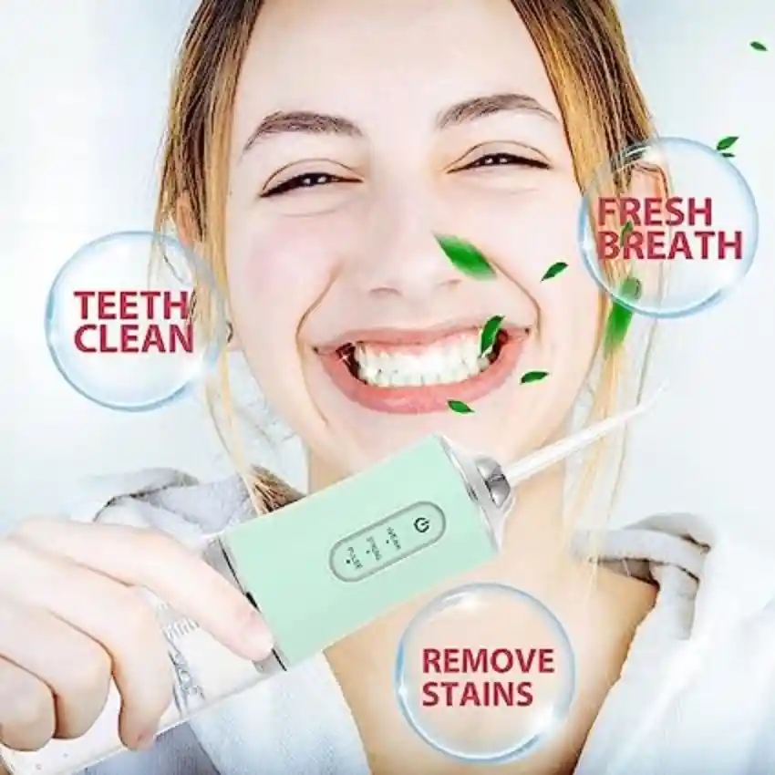Irrigador Oral Recargable 3 Modos Color Verde