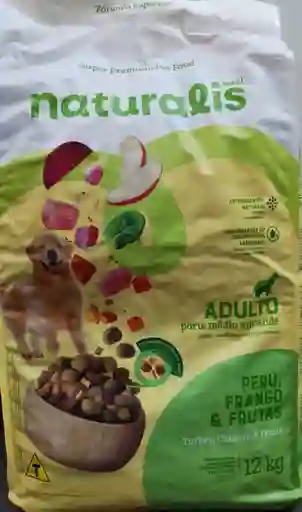 Naturalis Frango Peru Y Frutas Perros Razas Medianas 12 Kg