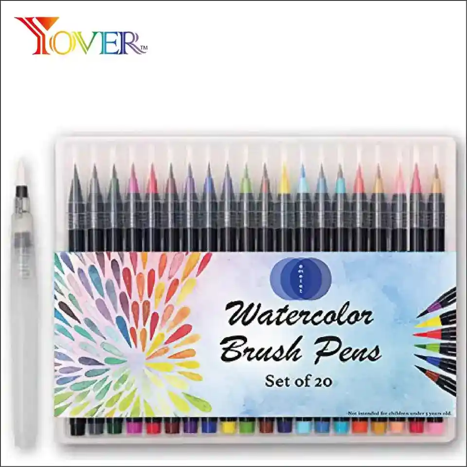 Kit De Dibujo 20 Rotuladores Acuarelables