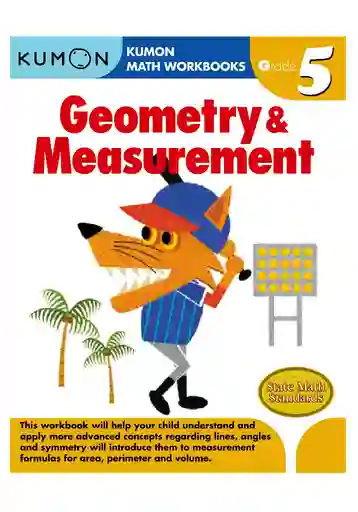 Libro Kumon Geometría Y Medidas Para Quinto Grado En Ingles