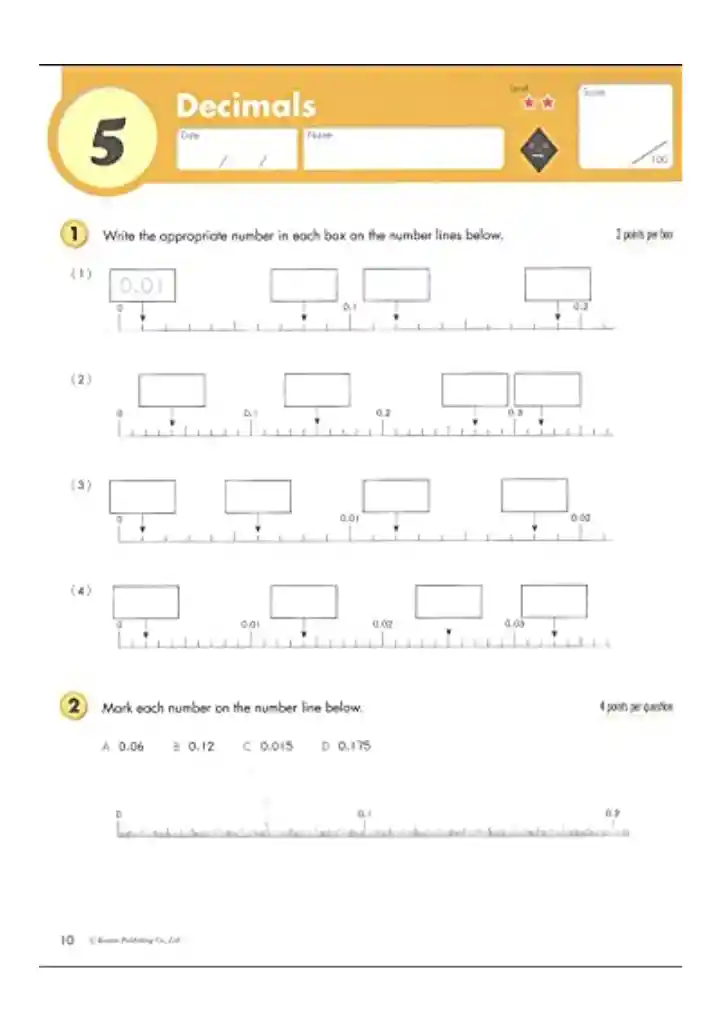 Libro Kumon Geometría Y Medidas Para Quinto Grado En Ingles