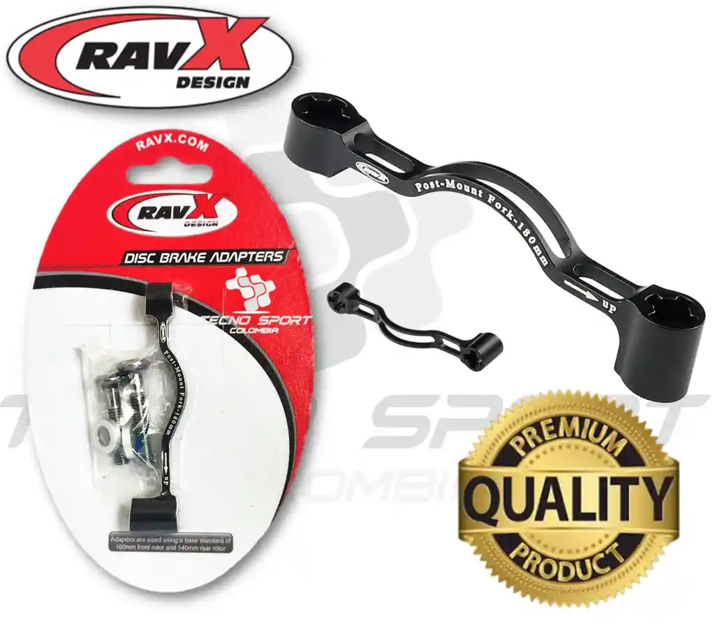 Adaptador Freno Disco Ravx 180mm Shimano Bicicleta Delantero