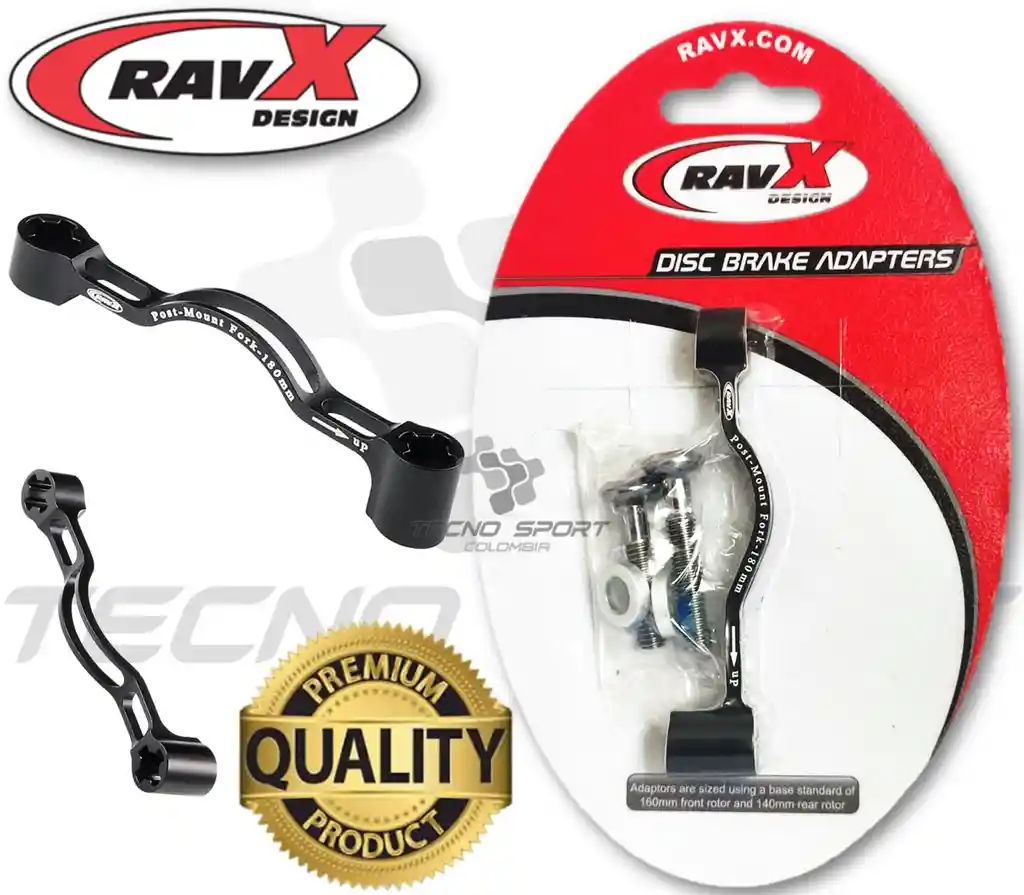 Adaptador Freno Disco Ravx 180mm Shimano Bicicleta Delantero