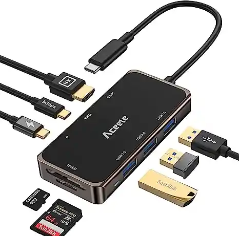 Hub Usb Tipo C 8 En 1 Aceele