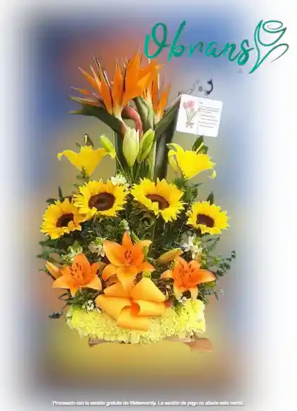 Ramo De Girasoles Primaveral