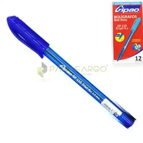 Lapicero De Tapa Gipao Tristar Gp110 De 1.0 Mm - Azul