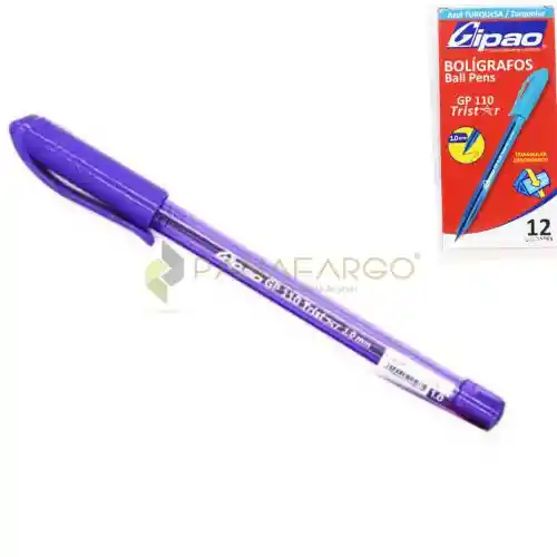 Lapicero De Tapa Gipao Tristar Gp110 De 1.0 Mm - Morado