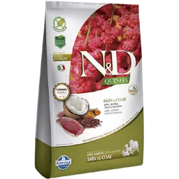  N&D Quinoa Perro Adulto Skin Coat Pato 2.5 Kg 