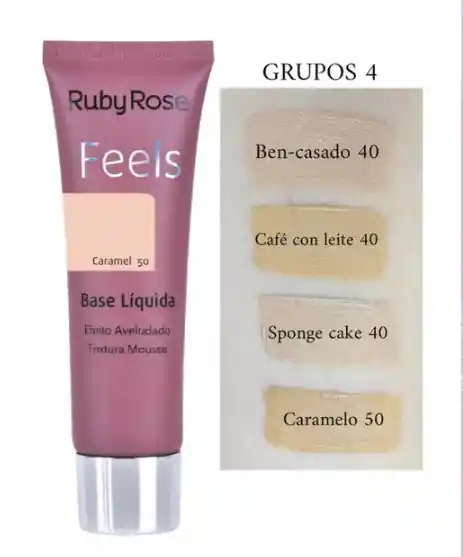 Base Feels Ruby Rose-tono Cafe Con Leite 40