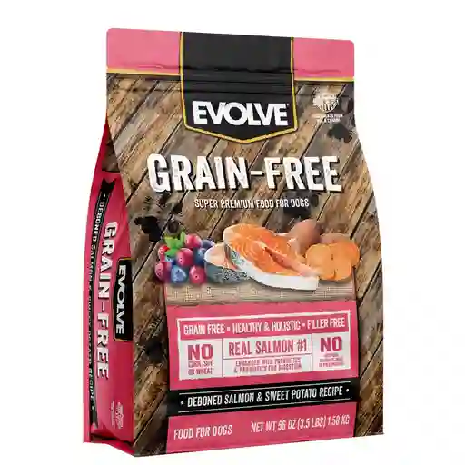 Evolve Perro Grain Free Salmón X 12 Lb