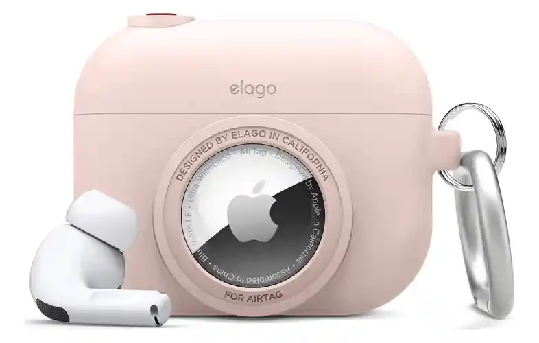 Estuche Para Airpods Pro Y Airtag Snapshot Elago Rosado