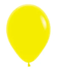 R-12 Bombas Globos Sempertex Fashion Amarillo Paquete X12 Unidades