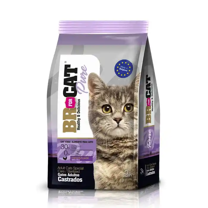 Br For Cat Gato Adulto Castrado X 3 Kg