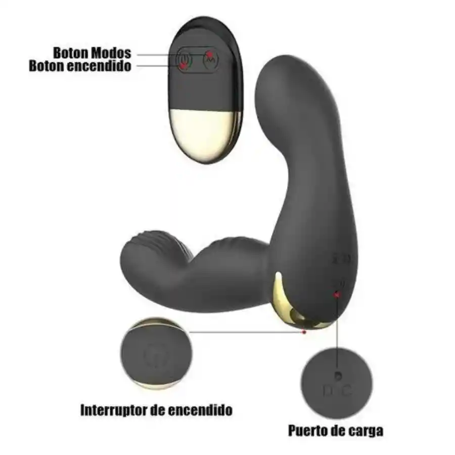 Vibrador De Próstata Y Perineo Con Control Remoto - Morris