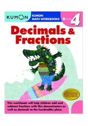 Libro Kumon Decimales Y Fracciones Grado Cuarto En Ingles