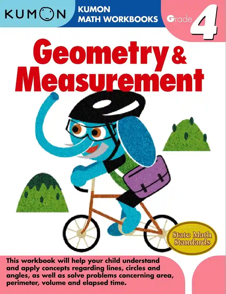 Libro Kumon Geometría Y Medidas Para Grado Cuarto En Ingles