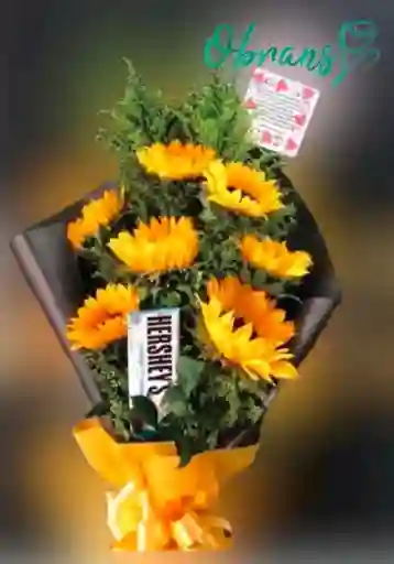Bouquet De Solo Girasoles