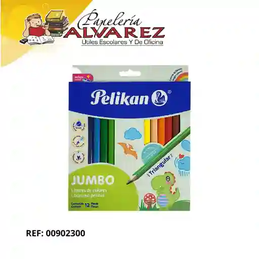 Color Pelikan X 12 + Sacapunta Jumbo