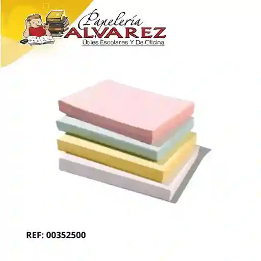 Fichas Bibliograficas Colores Pastel X 50