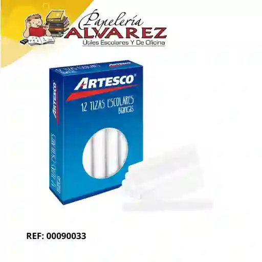 Tiza Artesco Blanca X 12 Antialergica