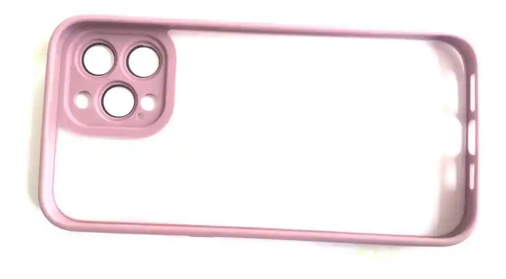 Estuche Para Iphone 13 Pro Con Protector De Cámara Rosado