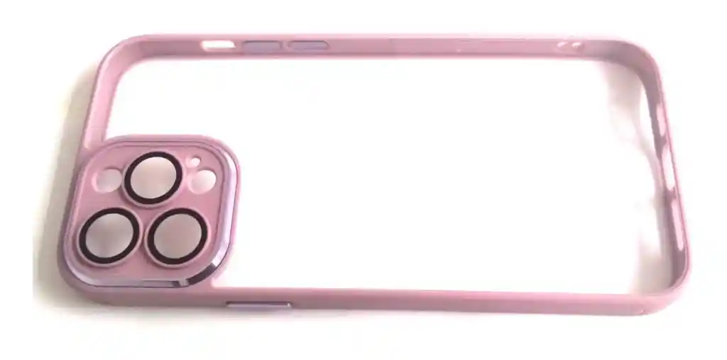 Estuche Para Iphone 13 Pro Con Protector De Cámara Rosado