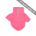 Saco 2xl Cuello Alto Cremallera Borrego Fucsia Neón