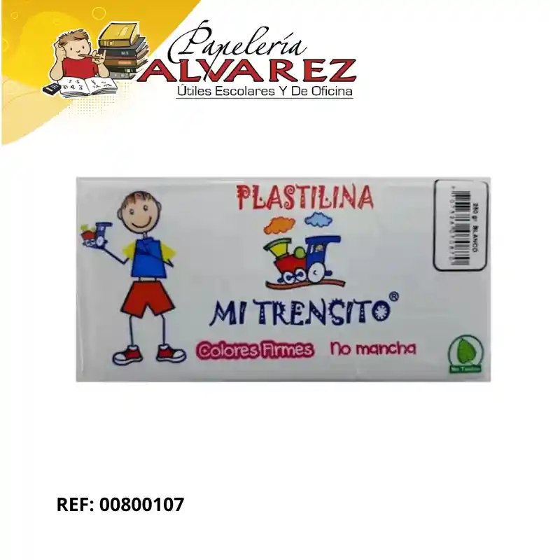 Plastilina Trensito 250gr - Blanco