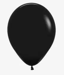 R-12 Bombas Globos Fiesta Sempertex Fashion Negro Paquete X50 Unidades