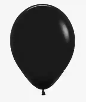 R-12 Bombas Globos Fiesta Sempertex Fashion Negro Paquete X12 Unidades