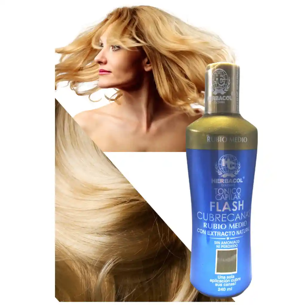   HERBACOL  Flash Cubrecanas Rubio Medio X 240Ml 