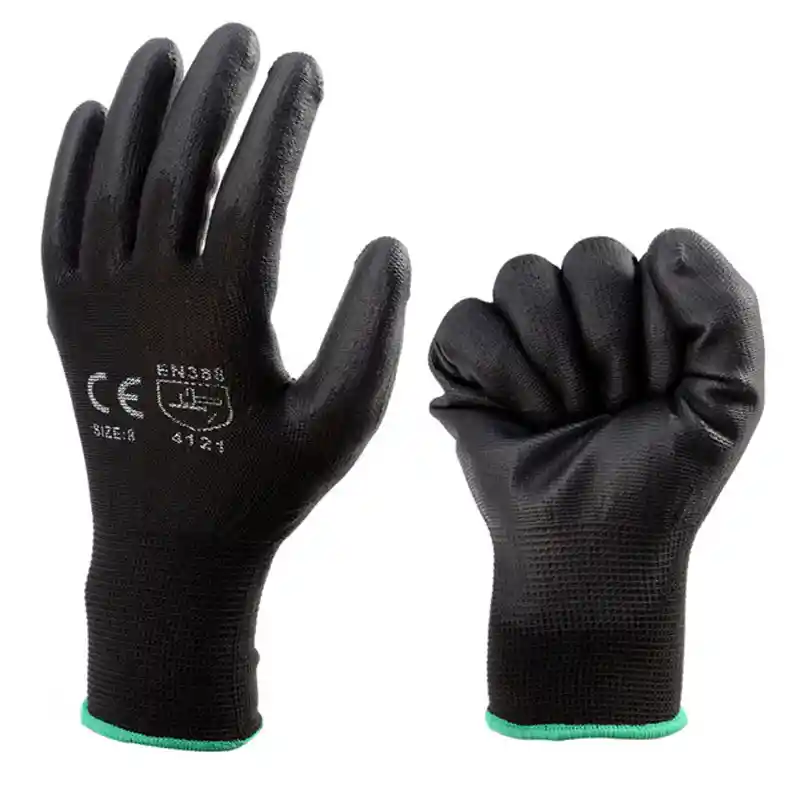 Guante En Nylon Y Poliuretano Color Negro Talla 9