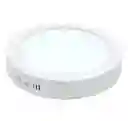 Lámpara Panel Led 12w Redondo Sobreponer Luz Blanca Ahorrador