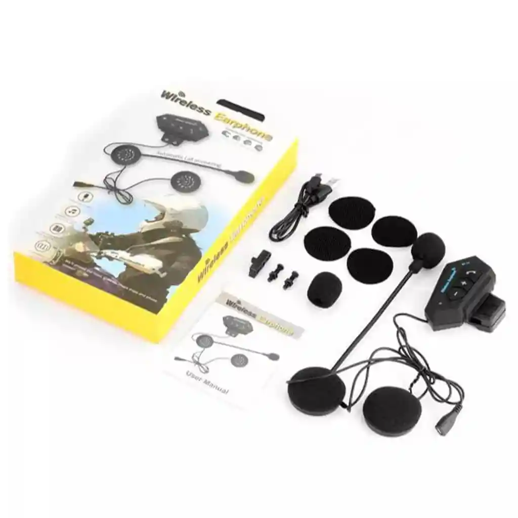 Intercomunicador Bluetooth Para Casco De Moto