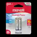 Maxell Pila Aaa X2