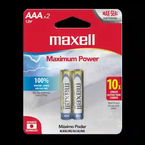 Maxell Pila Aaa X2