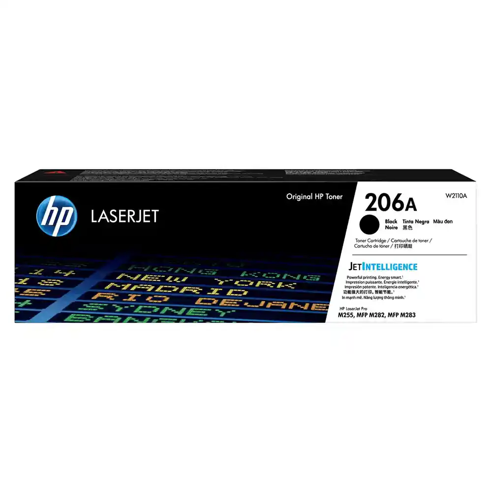 Cartucho De Tóner Hp 206a Negro Laserjet Original (w2110a)