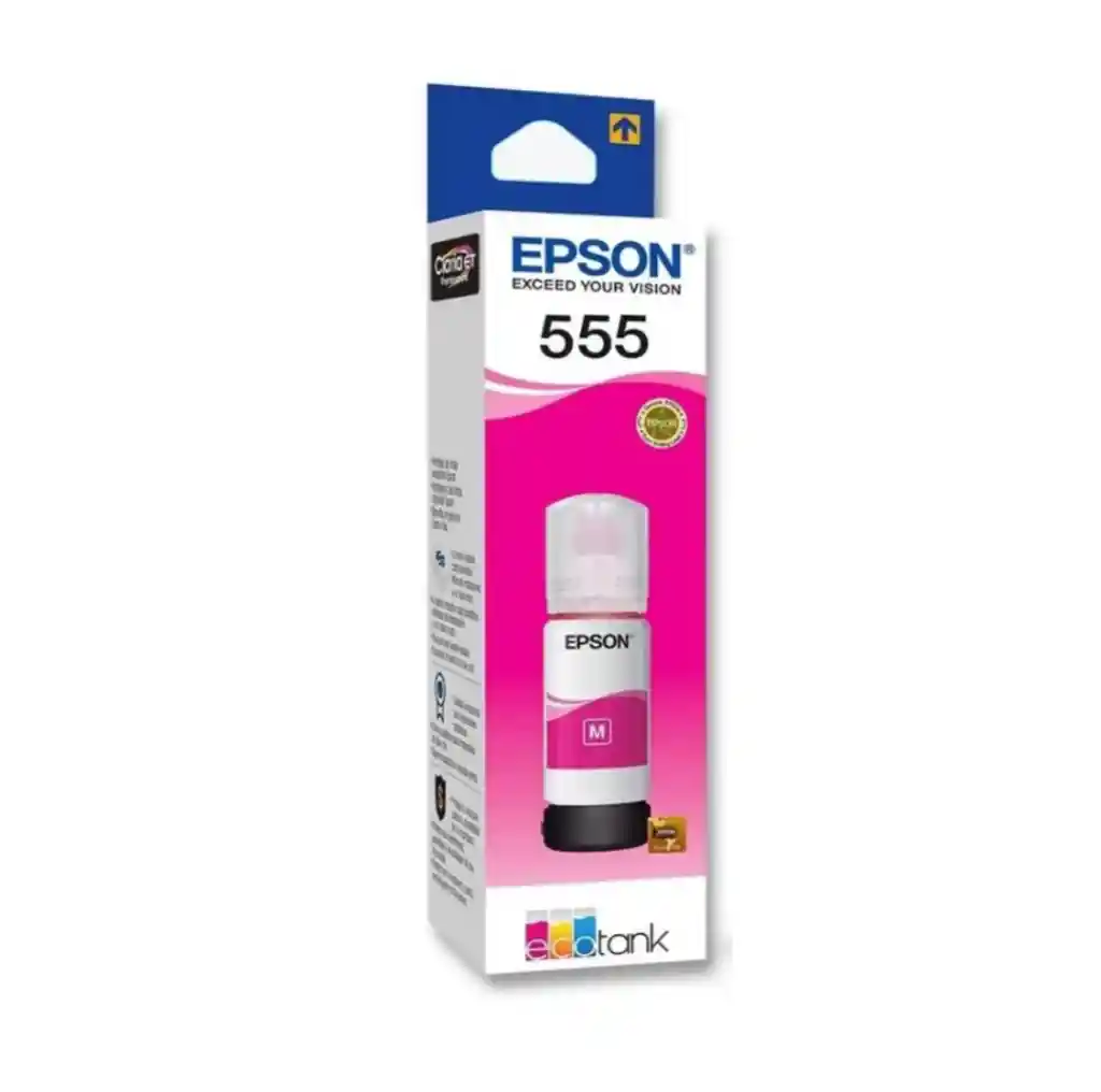 Botella De Tinta Epson 555 Magenta (t555320)