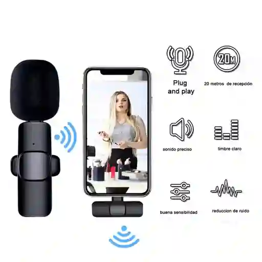 Microfono Solapa 2 En 1 Para Ios