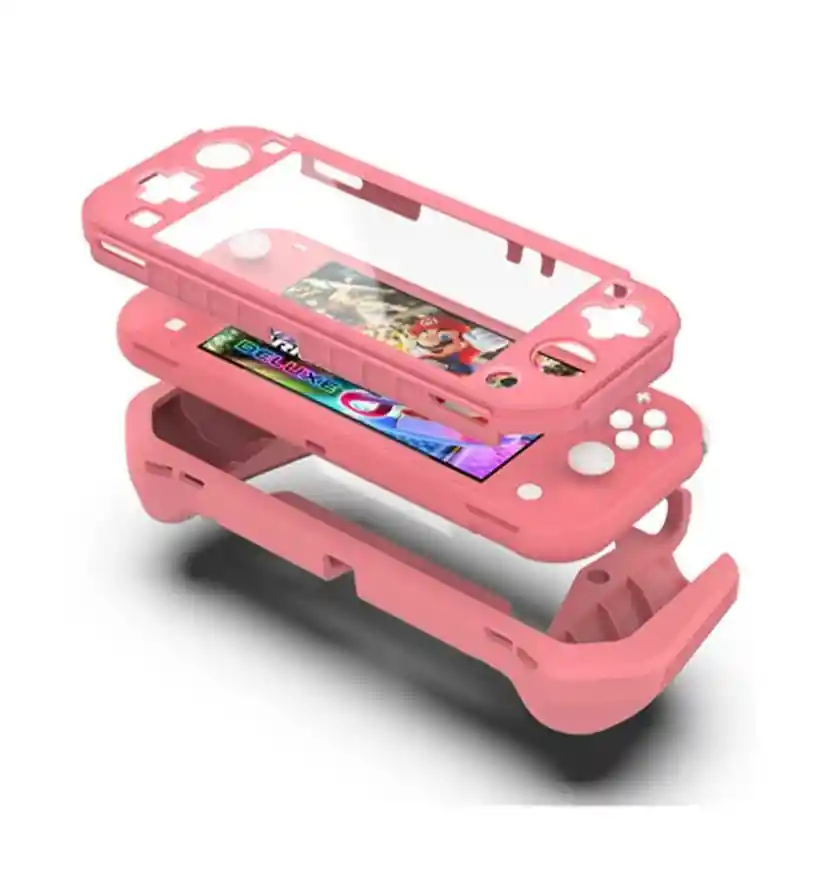 Protector Rígido / Funda Completa + Vidrio Templado Para Nintendo Switch Lite