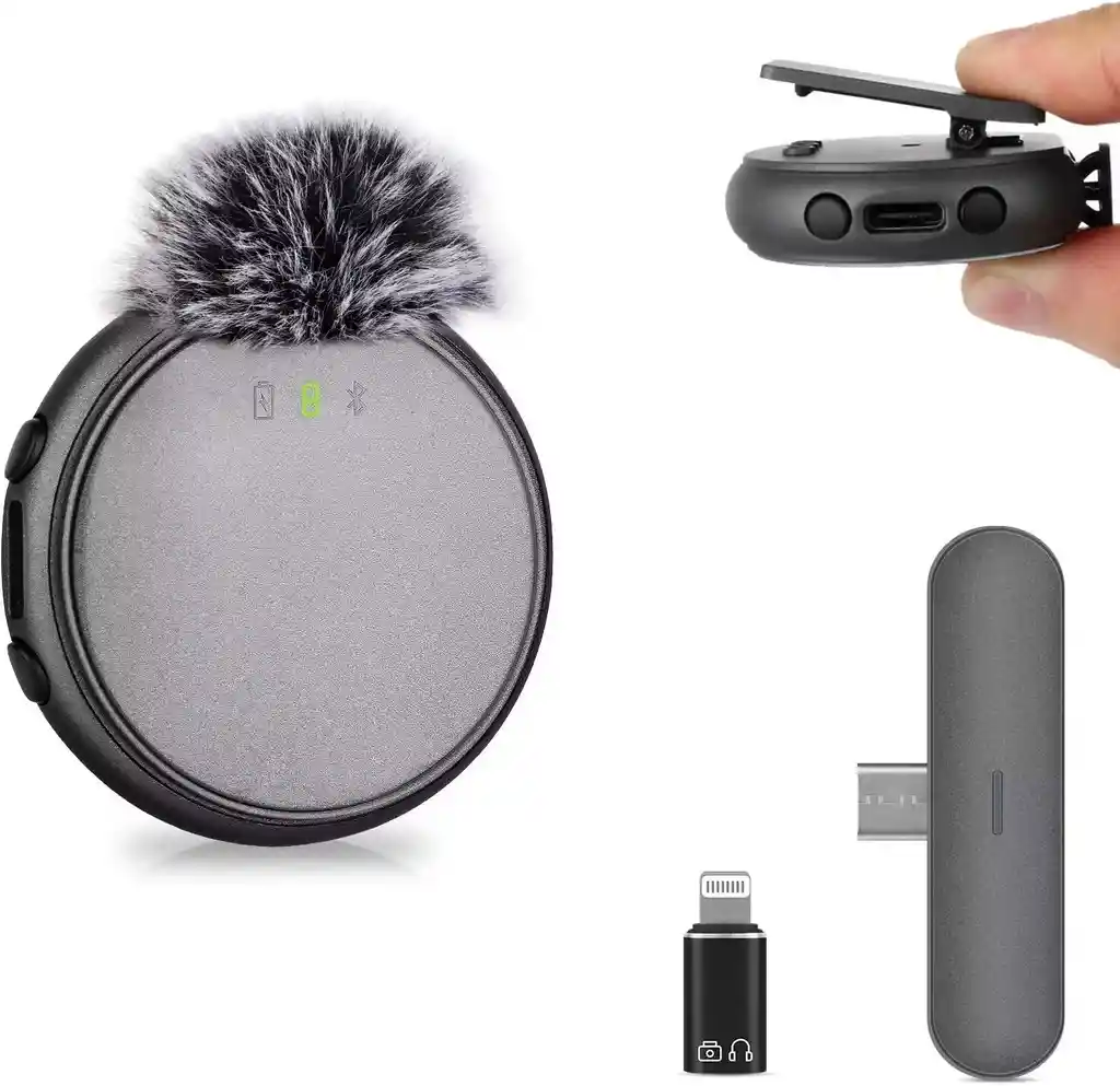  Microfono De Solapa Inalambrico Smartphone/ iPhone  Lovfive B3 