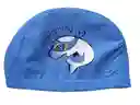 Gorro De Natación De Niños Niñas Poliester Tela Siliconada Delfin - Azul