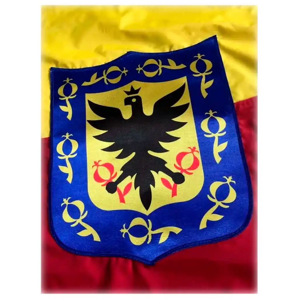 Bandera Capital Bogotá D.c Con Escudo 1mtr X1.5mt Exterior