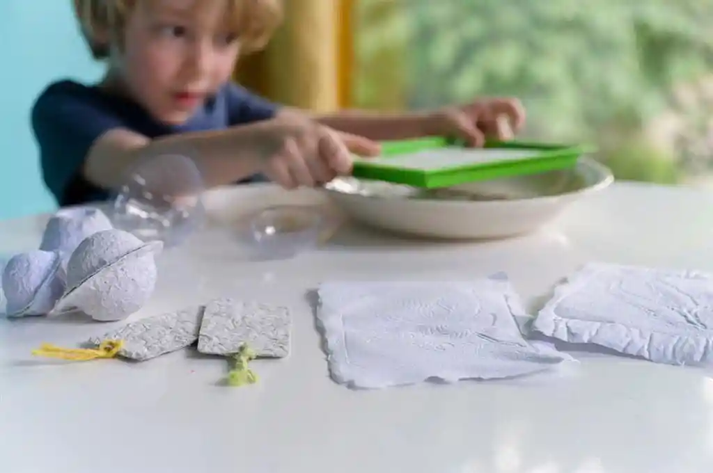 Kit De Arte Fabrica De Papel Ciencia Verde Actividades Niños