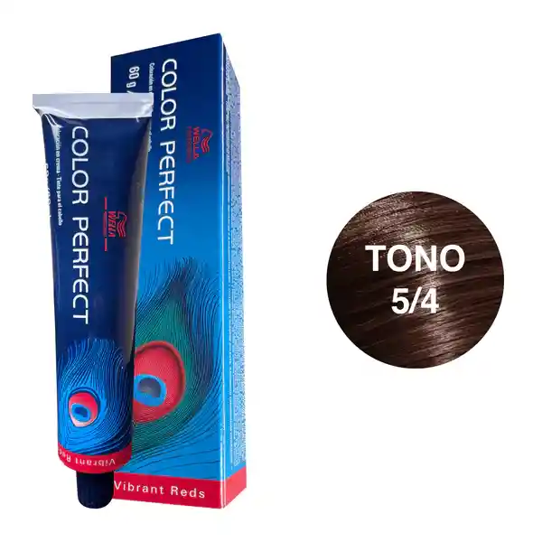 Wella Tinte Permanente Color Perfect 60ml Vb Reds 5/4 Lg Br Red Cc Lae