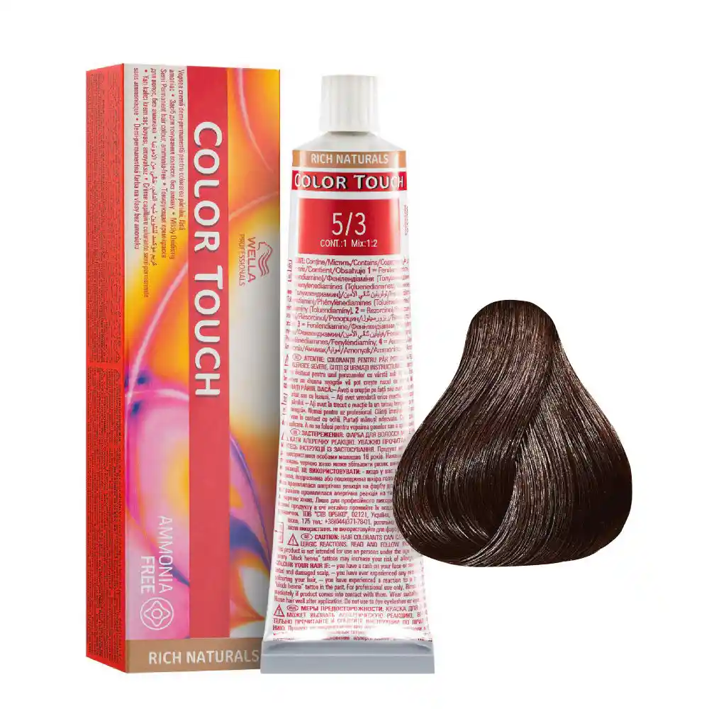 Wella Tinte Semipermanente Color Touch 60ml Rich Naturals 5/3 Color Crm Efs