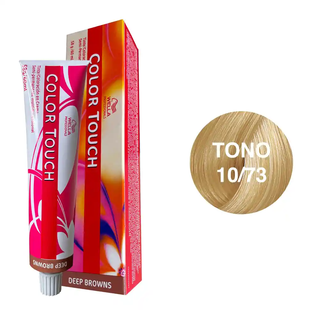 Wella Tinte Semipermanente Color Touch 60ml Deep Browns 10/73 Color Crm Efs