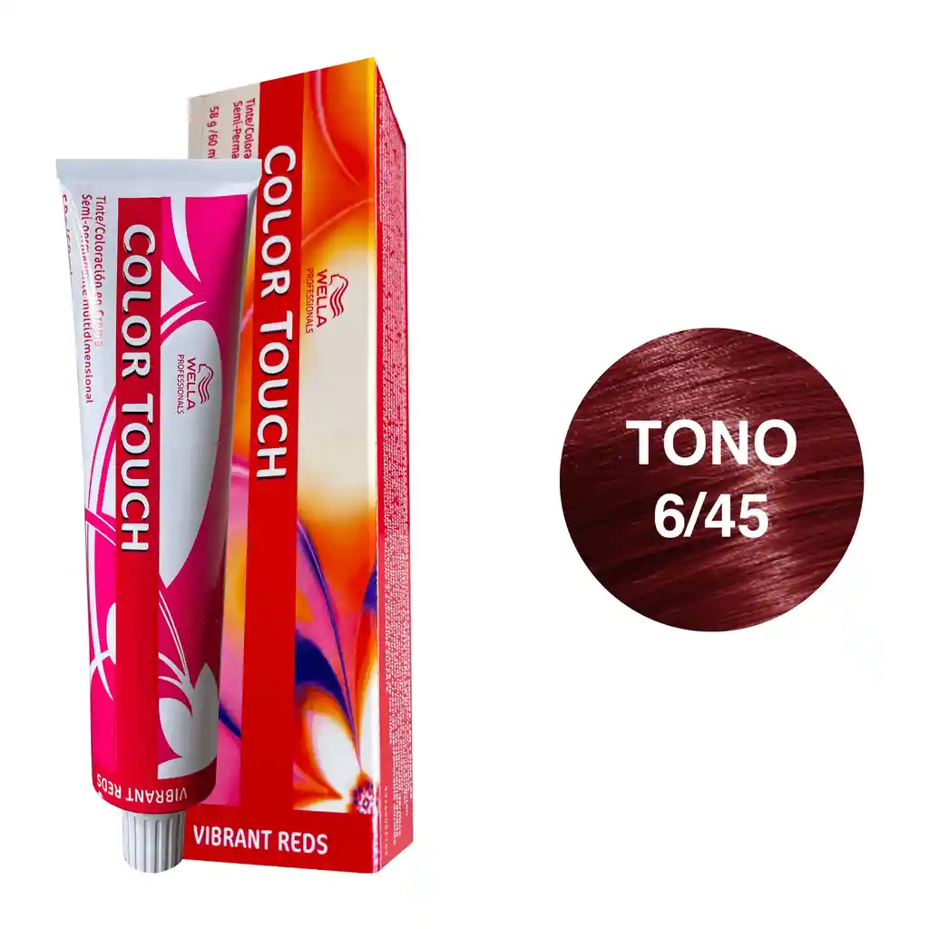 Wella Tinte Semipermanente Color Touch 60ml Vibrant Reds 6/45 Color Crm Efs