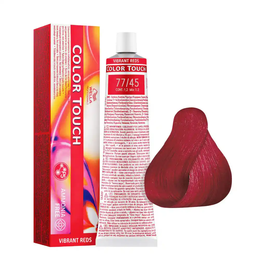 Wella Tinte Semipermanente Color Touch 60ml Vibr Reds P6 77/45 Color Crm Efs