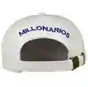 Gorra Equipos De Futbol Colombiano Millonarios Futbol Club Blanca